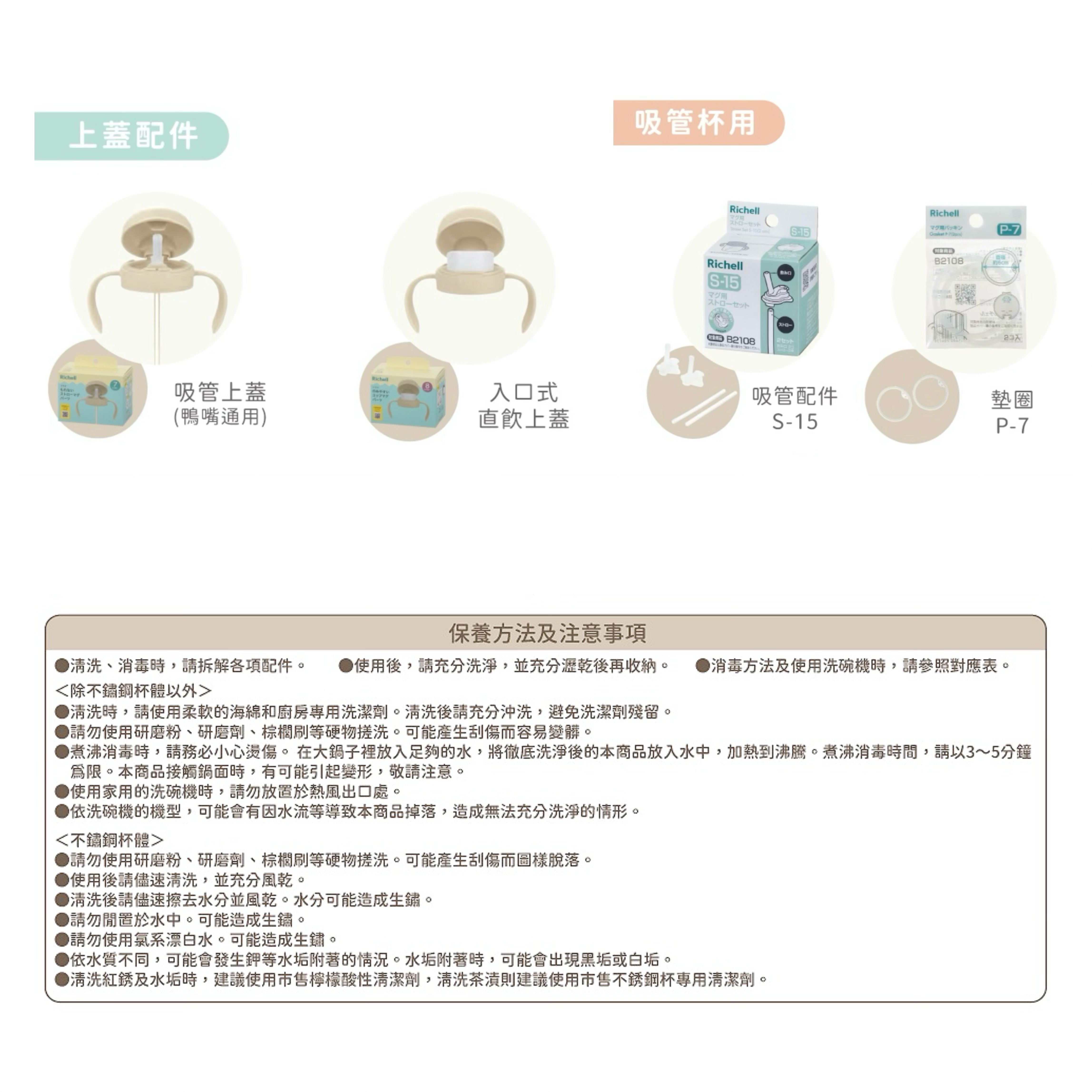 日本🇯🇵Richell TLI系列“第四代”2Step鴨咀+吸管式學習杯200ml - 小松鼠 (5m+)
