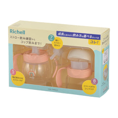 日本🇯🇵Richell TLI系列“第四代”3way鴨咀+吸管+直飲式水杯 200ML - 希望彩虹
