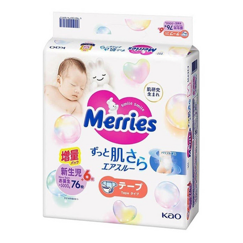 新裝‼️Merries - 紙尿片 初生NB82片 珍寶裝