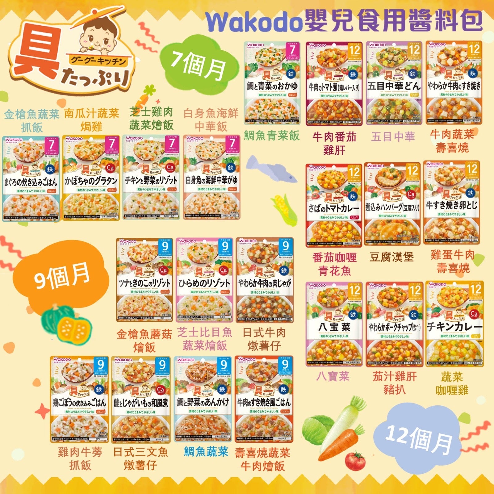 日本🇯🇵和光堂Wakodo 無添加嬰兒食用醬料包 80g