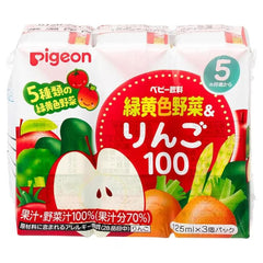 到期日: 2027.02.28 🇯🇵日本內銷版🧃Pigeon 5種野菜蘋果汁 5個月+