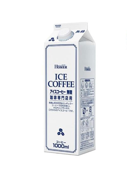 日本進口🇯🇵無糖飲品系列 ☕ HOMER 冰咖啡 1000ml