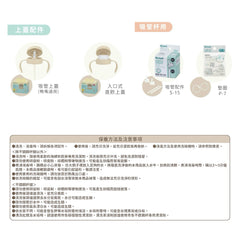 日本🇯🇵Richell TLI系列“第四代”2Step鴨咀+吸管式學習杯200ml - 小松鼠 (5m+)