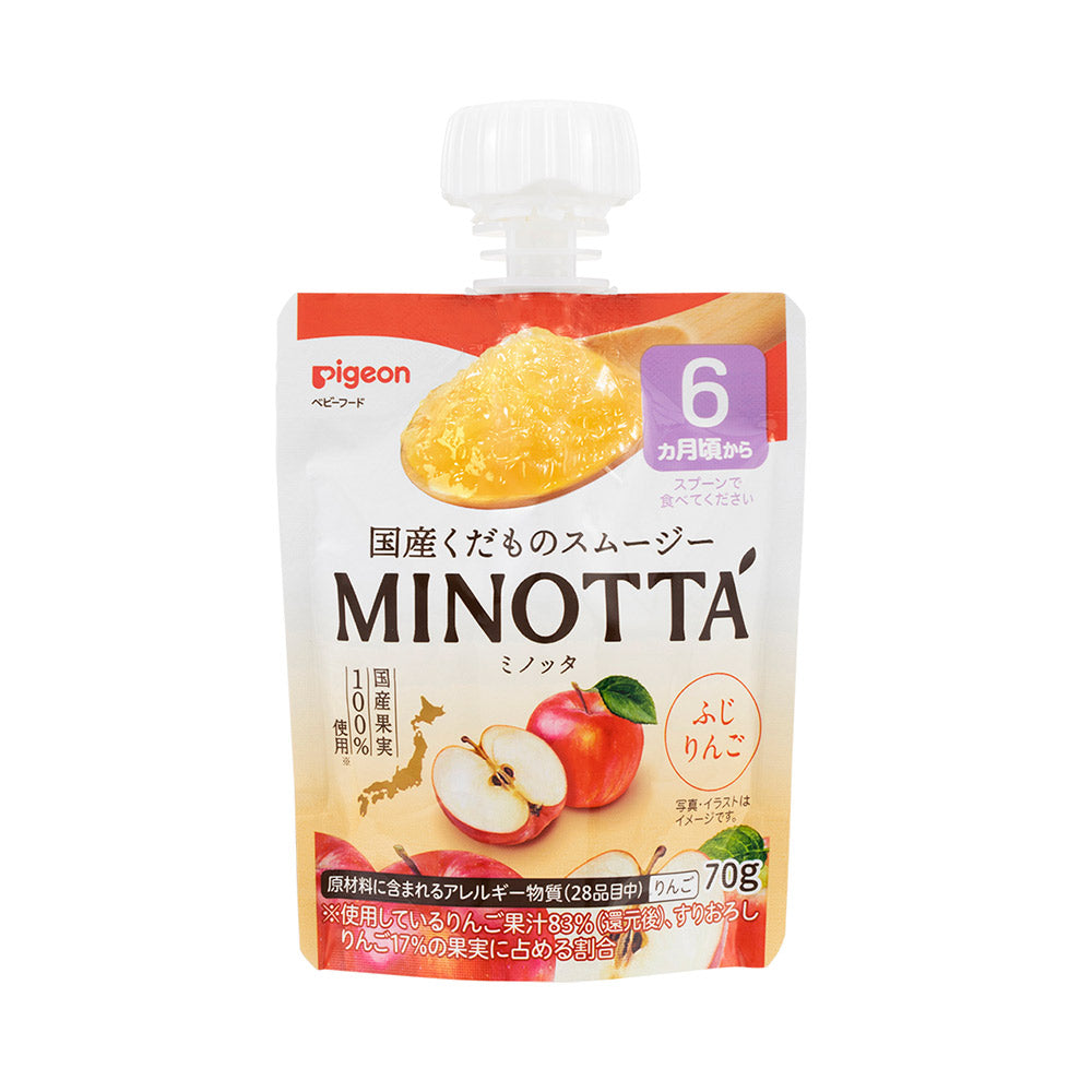 到期日: 2026.09.30🇯🇵Pigeon Minotta日本富士蘋果果蓉 70g (6個月+)