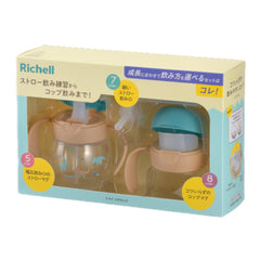 日本🇯🇵Richell TLI系列“第四代”3way鴨咀+吸管+直飲式水杯 200ML - 恐龍世紀￼