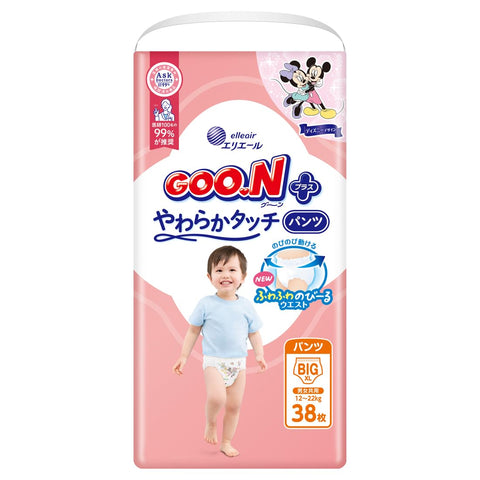日版🇯🇵GOO.N - 敏感肌設計 學行褲 加大碼 PXL38片 標準裝
