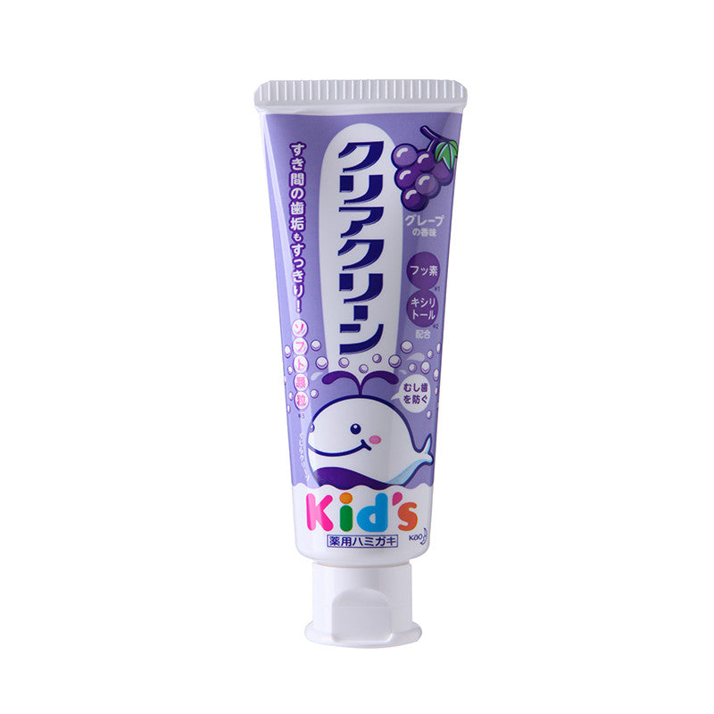 KAO - 鯨魚 防蛀補鈣兒童牙膏 (提子味) 70g
